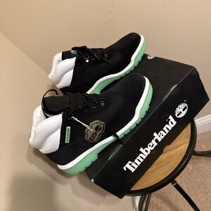 Timberland Kids Black and Green Shoes